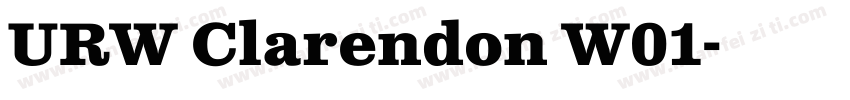 URW Clarendon W01字体转换